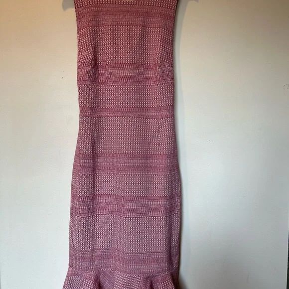 NWT Banana Republic Cross Back Mid Length Dress 8 Tall Pink - Picture 2 of 8